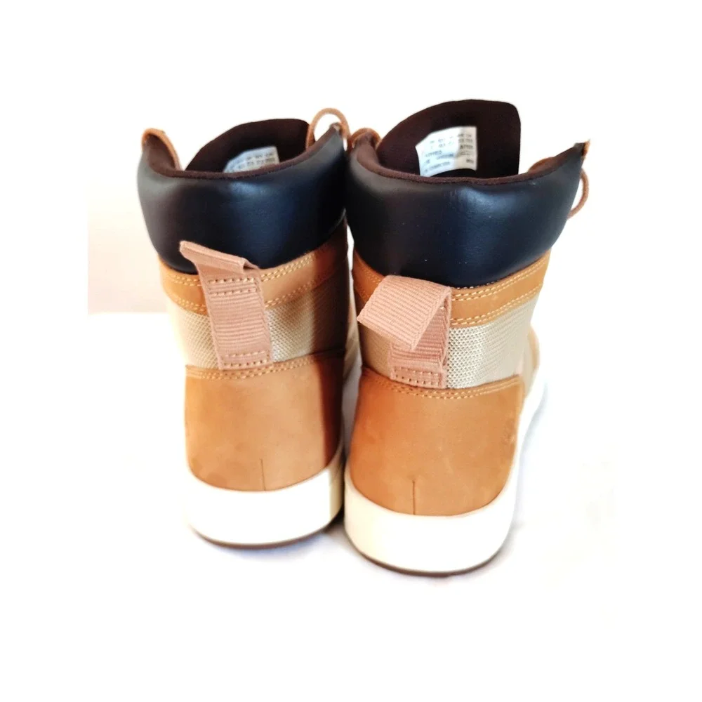 Timberland Square Davis Chukka Boots Tan Leather Textile Men 9.5 Streetwear NWOT